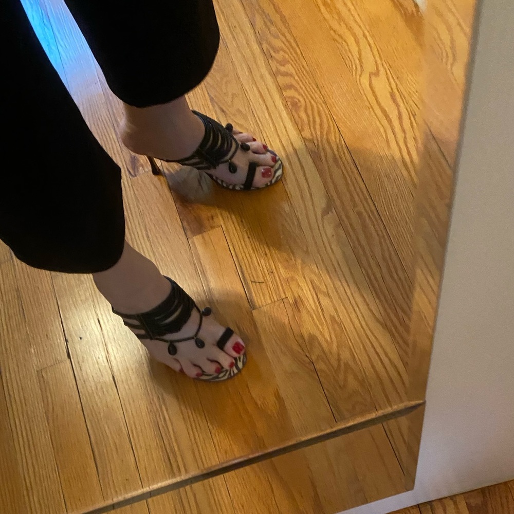 New Manolo Blahnik Beaded Sandals